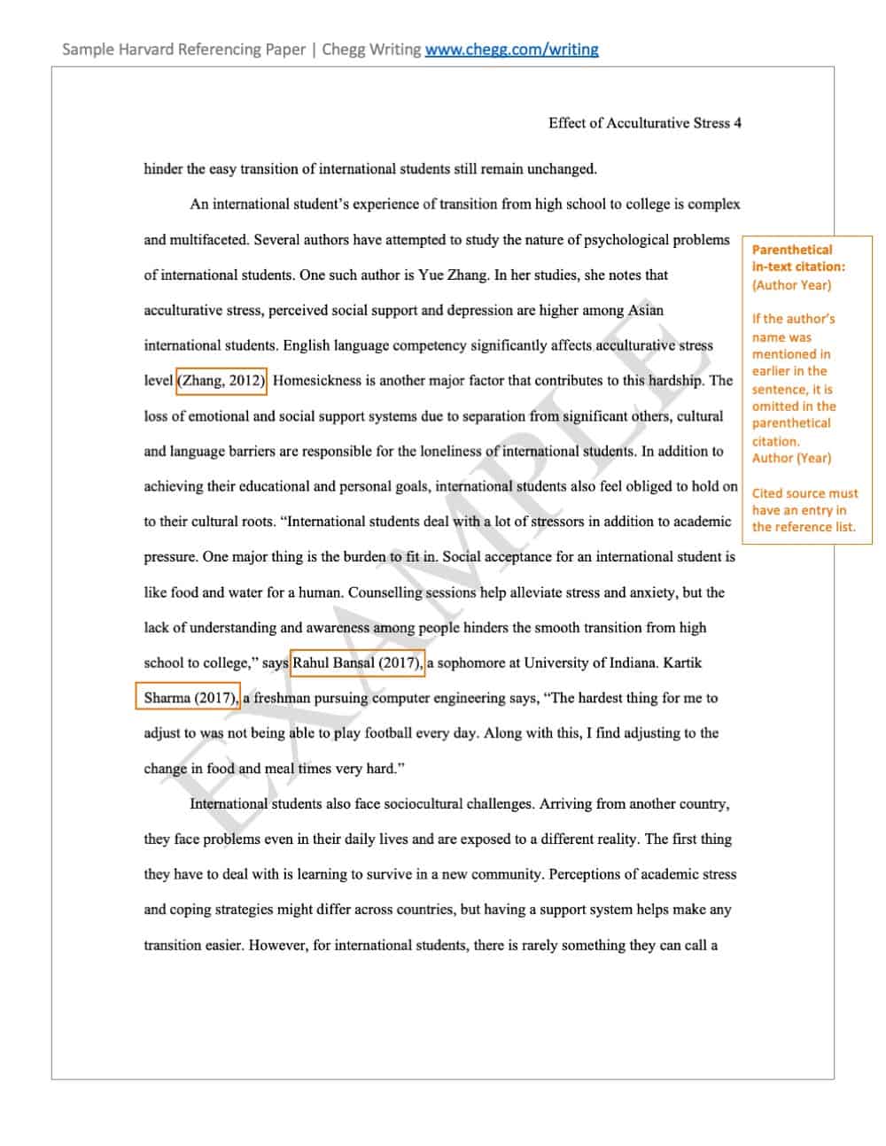 essay with harvard referencing